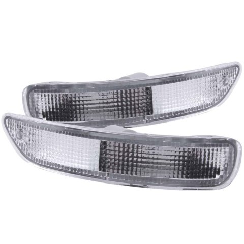 ANZO 1993-1997 Toyota Corolla Euro Parking Lights Chrome thumbnail 2