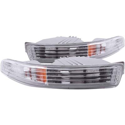 ANZO 1994-1997 Acura Integra Euro Parking Lights Chrome w/ Amber Reflector thumbnail 1