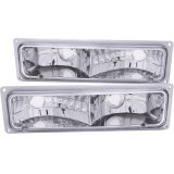ANZO 1988-1998 Chevrolet C1500 Euro Parking Lights Chrome thumbnail 3
