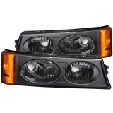 ANZO 2003-2006 Chevrolet Silverado 1500 Euro Parking Lights Black thumbnail 1