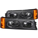 ANZO 2003-2006 Chevrolet Silverado 1500 Euro Parking Lights Black thumbnail 4