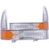 ANZO 2000-2004 Ford Excursion Euro Parking Lights Chrome w/ Amber Reflector thumbnail 9