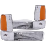 ANZO 1991-1996 Dodge Dakota Euro Parking Lights Chrome w/ Amber Reflector thumbnail 5