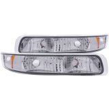ANZO 1999-2002 Chevrolet Silverado 1500 Euro Parking Lights Chrome w/ Amber Reflector thumbnail 5