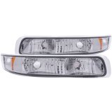 ANZO 1999-2002 Chevrolet Silverado 1500 Euro Parking Lights Chrome w/ Amber Reflector thumbnail 6