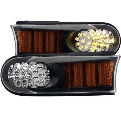 ANZO 2007-2013 Toyota Fj Cruiser LED Parking Lights Black w/ Amber Reflector thumbnail 2
