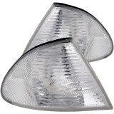 ANZO Corner Lights 1999-2001 BMW 3 Series E46 Euro Corner Lights Chrome thumbnail 1