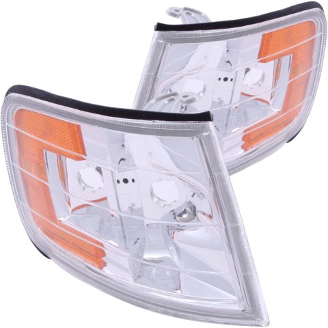 ANZO Corner Lights 1994-1997 Honda Accord Euro Corner Lights Chrome w/ Amber Reflector thumbnail 4