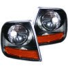 ANZO Corner Lights 1997-2003 Ford F-150 Harley-Davidson Style Corner Lights Black w/ Amber Reflector thumbnail 8