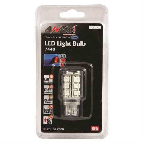 ANZO LED Bulbs Universal 7443/7440 Red thumbnail 1