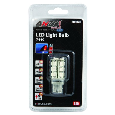 ANZO LED Bulbs Universal 7443/7440 Red thumbnail 2