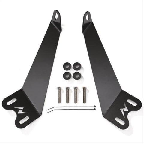 ANZO 2007-2015 Jeep Wrangler 12in inch LED Bar Hood Mounting Brackets thumbnail 1