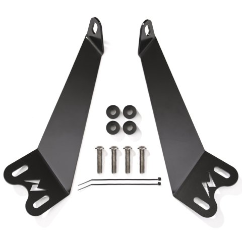 ANZO 2007-2015 Jeep Wrangler 12in inch LED Bar Hood Mounting Brackets thumbnail 2