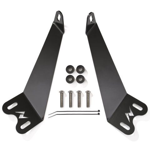 ANZO 2007-2015 Jeep Wrangler 12in inch LED Bar Hood Mounting Brackets thumbnail 4