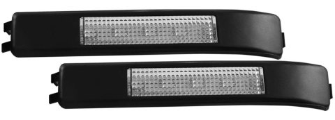ANZO LED Mirror Lights 2009-2014 Ford F-150 LED Mirror Lights Clear w/ Amber LED