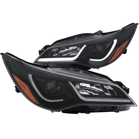 ANZO Projector Headlights With Plank Style Design Black w/Amber 15-16 Toyota Camry (4DR) thumbnail 1