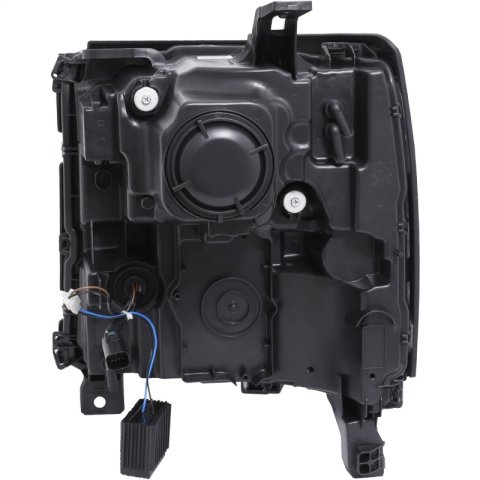 ANZO 16+ Chevy Silverado 1500 Projector Headlights Plank Style Black w/Amber/Sequential Turn Signal thumbnail 7