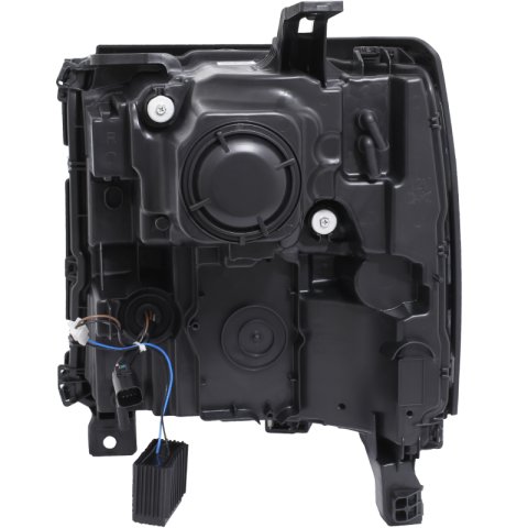 ANZO 16+ Chevy Silverado 1500 Projector Headlights Plank Style Black w/Amber/Sequential Turn Signal thumbnail 9