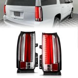 ANZO 2015-2017 Chevrolet Suburban/Tahoe LED Taillights Chrome thumbnail 2