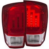 ANZO 2016-2017 Toyota Tacoma LED Taillights Red/Clear thumbnail 1