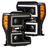 ANZO LED Headlights 17-18 Ford F-250 Super Duty Plank-Style L.E.D. Headlight Black (Pair) thumbnail 8
