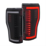 ANZO 2017+ Ford F-250 LED Taillights - Black/Clear thumbnail 1