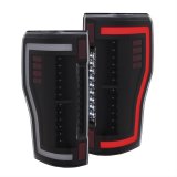 ANZO 2017+ Ford F-250 LED Taillights - Black/Clear thumbnail 2