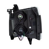 ANZO 2007-2013 Chevrolet Silverado Crystal Headlights Black thumbnail 2