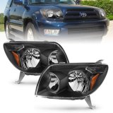 ANZO 2003-2005 Toyota 4Runner Crystal Headlights Black thumbnail 1