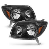 ANZO 2003-2005 Toyota 4Runner Crystal Headlights Black thumbnail 3