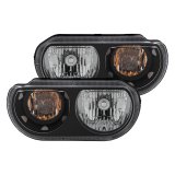 ANZO 2008-2014 Dodge Challenger Crystal Headlights Black thumbnail 1