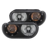 ANZO 2008-2014 Dodge Challenger Crystal Headlights Black thumbnail 5