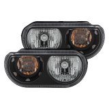 ANZO 2008-2014 Dodge Challenger Crystal Headlights Black thumbnail 7