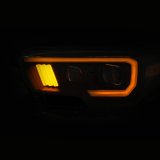 ANZO 2016-2017 Toyota Tacoma Projector Headlights w/ Plank Style Switchback Black w/ Amber thumbnail 6