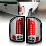 ANZO 2007-2013 Chevrolet Silverado 1500 LED Taillights Chrome thumbnail 2