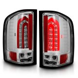 ANZO 2007-2013 Chevrolet Silverado 1500 LED Taillights Chrome thumbnail 3