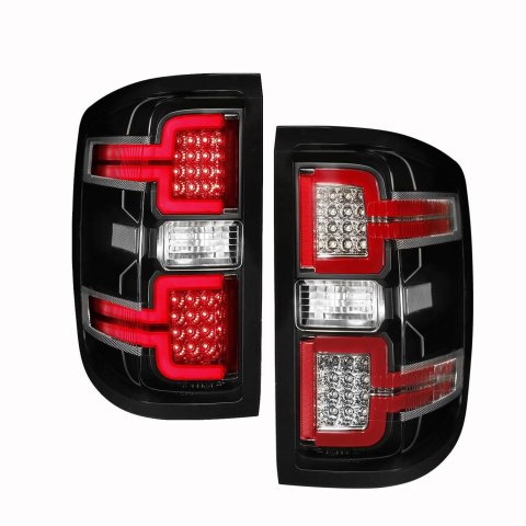 ANZO 2014-2018 Chevy Silverado 1500 LED Taillights Black thumbnail 3