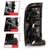 ANZO 2014-2018 Chevy Silverado 1500 LED Taillights Chrome thumbnail 4
