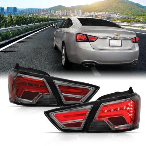 ANZO 14-18 Chevrolet Impala LED Taillights Smoke thumbnail 1