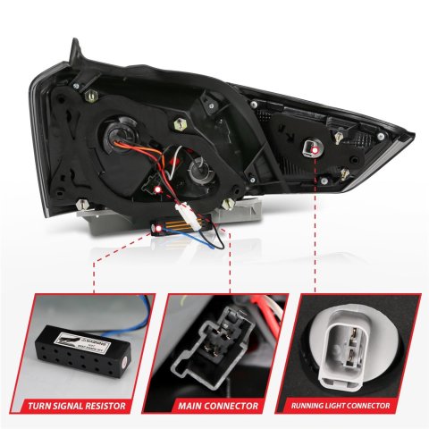 ANZO 14-18 Chevrolet Impala LED Taillights Smoke thumbnail 4