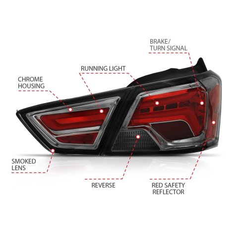 ANZO 14-18 Chevrolet Impala LED Taillights Smoke thumbnail 6