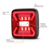 ANZO 18-19 Jeep Wrangler JL LED Taillights Black thumbnail 3