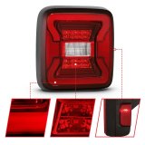 ANZO 18-19 Jeep Wrangler JL LED Taillights Black thumbnail 5