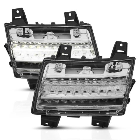 ANZO 18-19 Jeep Wrangler JL Halogen Chrome Clear w/ Sequential Signal thumbnail 1