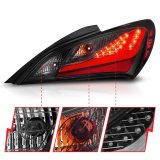ANZO 10-13 Hyundai Genesis 2DR LED Taillights Smoke thumbnail 2
