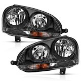ANZO 2006-2009 Volkswagen Us Rabbit Crystal Headlight Black (Halogen Only) thumbnail 5