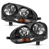 ANZO 2006-2009 Volkswagen Us Rabbit Crystal Headlight Black (Halogen Only) thumbnail 7