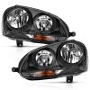 ANZO 2006-2009 Volkswagen Us Rabbit Crystal Headlight Black (Halogen Only) thumbnail 9