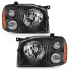ANZO 2001-2004 Nissan Frontier Se Crystal Headlight Black Amber Reflector thumbnail 9