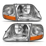 ANZO 1997-2003 Ford F-150 Crystal Headlight G2 Clear With Parking Light thumbnail 3
